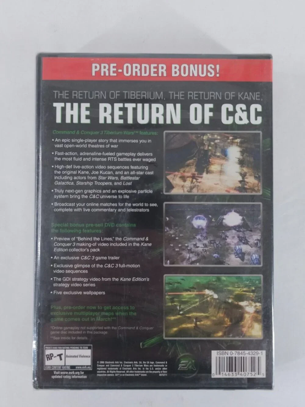 Command & Conquer Tiberium Wars PC DVD Rom New Sealed EB Games 2006